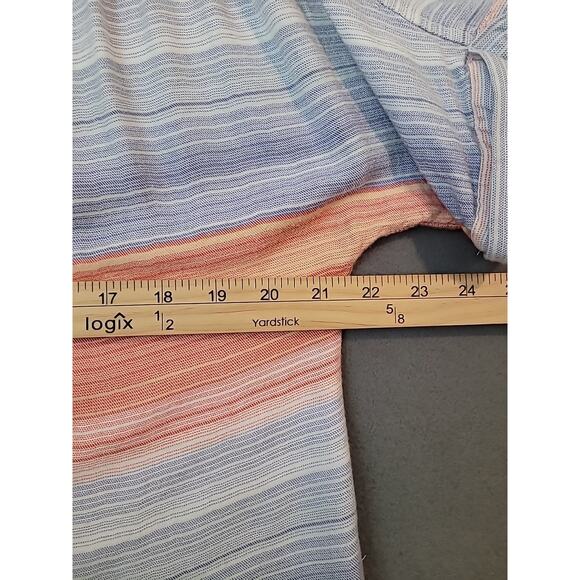 Universal Thread Women’s Button-Up Shirt – Size L – Orange & Blue – GUC Boxy Fit - Picture 5 of 7